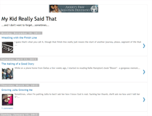 Tablet Screenshot of mykidreallysaidthat.blogspot.com