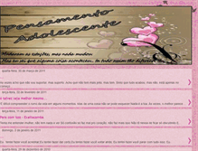 Tablet Screenshot of pensamentoadolecente.blogspot.com