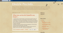 Desktop Screenshot of electricproinfo.blogspot.com