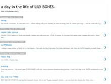 Tablet Screenshot of lilybones.blogspot.com