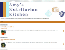 Tablet Screenshot of amysnutritariankitchen.blogspot.com