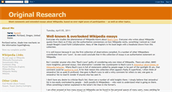 Desktop Screenshot of original-research.blogspot.com