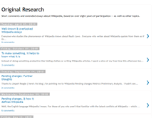 Tablet Screenshot of original-research.blogspot.com