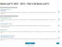 Tablet Screenshot of besteledtv2012.blogspot.com