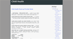 Desktop Screenshot of child-healthblog.blogspot.com