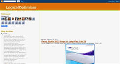 Desktop Screenshot of logicaloptimizer.blogspot.com