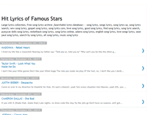 Tablet Screenshot of hitlyrics.blogspot.com