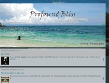 Tablet Screenshot of profoundbliss.blogspot.com