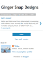 Mobile Screenshot of gingersnapdesigns.blogspot.com