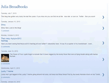 Tablet Screenshot of julia-broadbooks.blogspot.com