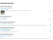 Tablet Screenshot of meanderingmal.blogspot.com