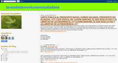 Desktop Screenshot of lavozdelarevolucionciudadana.blogspot.com