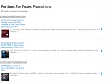 Tablet Screenshot of portionsforfoxespromotions.blogspot.com