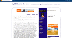 Desktop Screenshot of englishliteratureblog.blogspot.com