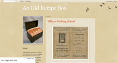Desktop Screenshot of anoldrecipebox.blogspot.com