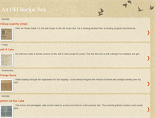 Tablet Screenshot of anoldrecipebox.blogspot.com