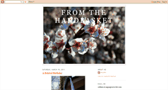 Desktop Screenshot of fromthehandbasket.blogspot.com