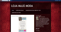 Desktop Screenshot of lojamajumoda.blogspot.com