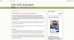 Desktop Screenshot of life-with-aspergers.blogspot.com