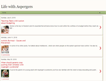 Tablet Screenshot of life-with-aspergers.blogspot.com