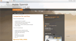 Desktop Screenshot of habla-spanish.blogspot.com