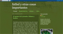 Desktop Screenshot of futbolyotrascosasimportantes.blogspot.com