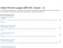 Tablet Screenshot of ipl2009-t20.blogspot.com