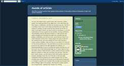 Desktop Screenshot of geovanny-wwwmundoofarticles.blogspot.com