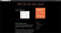 Desktop Screenshot of livewestofthetrail.blogspot.com