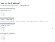 Tablet Screenshot of livewestofthetrail.blogspot.com