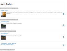 Tablet Screenshot of mattdallos.blogspot.com
