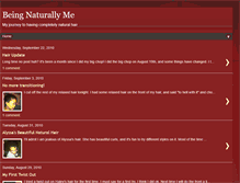 Tablet Screenshot of beingnaturallyme.blogspot.com
