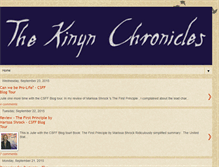 Tablet Screenshot of kinynchronicles.blogspot.com
