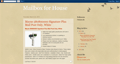 Desktop Screenshot of mailboxforhouses.blogspot.com