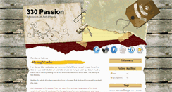 Desktop Screenshot of 330passion.blogspot.com