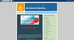 Desktop Screenshot of les-saisons-blanches.blogspot.com