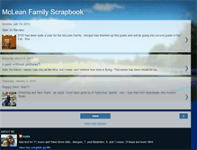 Tablet Screenshot of mcleanfamilyscrapbook.blogspot.com