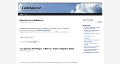 Desktop Screenshot of codebalance.blogspot.com