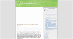 Desktop Screenshot of divorcedecisiontips.blogspot.com