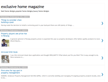 Tablet Screenshot of exclusivehomemagazine.blogspot.com