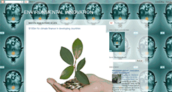 Desktop Screenshot of environmentalinnovation.blogspot.com