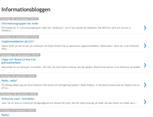 Tablet Screenshot of informationsbloggen.blogspot.com