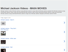 Tablet Screenshot of michaeljackson-videos.blogspot.com