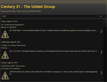 Tablet Screenshot of c21theunitedgroup.blogspot.com
