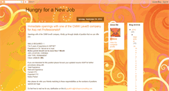 Desktop Screenshot of job-hunger.blogspot.com