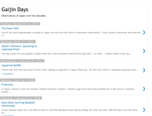 Tablet Screenshot of gaijindays.blogspot.com