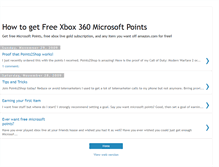 Tablet Screenshot of freexblmicrosoftpoints.blogspot.com