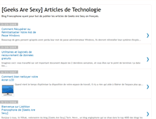 Tablet Screenshot of geeksaresexyfr.blogspot.com