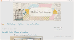 Desktop Screenshot of minkiespaperparadise.blogspot.com