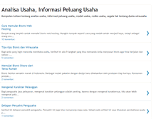 Tablet Screenshot of analisa-usaha.blogspot.com